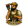 Pinselheld Maler-Logo