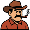 Cowboy with Cigar