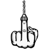 Mittelfinger Stinkefinger Bohmaschine Design