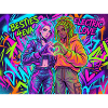 Best Friends Neon Graffiti Duo
