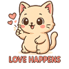 Love Happens: Kitten with Heart