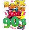 Back to the 90s Neon Graffiti