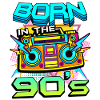 Boombox Neon 90s Revival