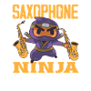 Ninja saxophone Saxophoniste drôle