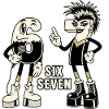 67 Six Seven meme Retro Rockmusikgave