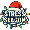 Stressful season, funny Christmas, subtle