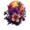 Sun Circle Floral Splendour