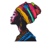 Queen of Rainbow Turbans