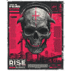Schädel mit Kreuz im Urban-Poster