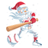 Santa Baseball Allstar