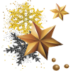 Gold stars for Christmas