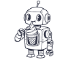 Roboter mit Eiscreme