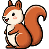 Playful Squirrel Charm