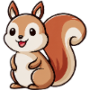 Whimsical Squirrel Charm
