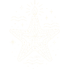 Starfish with Candle Maritime Christmas