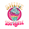  Shine Bright Bunter Eisbecher Regenbogen Dessert