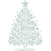 Maritime Christmas Christmas Tree with Shells