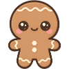 Kawaii Small Gingerbread Man