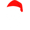 Santa mit Sonnenbrille Minimal Weihnachtsdesign