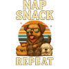 Nap Snack Repeat: Dog Sunset