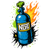 NOS Bottle Neon, Street Racer Shirt