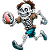 Skeletons Rugby / Rugby Player Skeleton