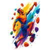 Bouldering Climbing Power Boulderer Abstract Gift