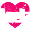 J’aime Amelia Coeur rose J’aime Amelia