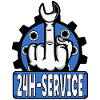 Mittelfinger Stinkerfinger 24h Service Design Blau
