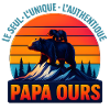 Papa Ours au Soleil Orange