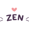 Zen Herz Lila