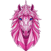 Polygonal Pink Unicorn