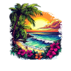 Palm beach Sunset Hibiscus