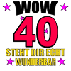 40th Birthday Wonderful Neon