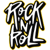 Rock 'n' Roll Graffiti-Stil Skript-Logo