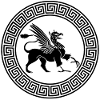 Ancient Black Griffin Symbol