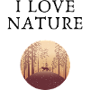 Silhouetted Forest Deer at Dusk