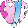 LOVE Pastel Gradient Hearts