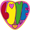 Liebe Popart Herzdesign 2025