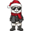 Alpaca Llama Christmas Winter