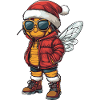 Bee Christmas Winter