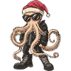 Octopus Christmas Winter