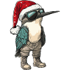 Hummingbird Bird Christmas Winter