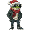 Frog Christmas Winter