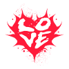 Love Heart Splash Street Art