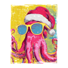 Octopus Christmas Portrait