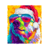 Eisbär Weihnachten Porträt