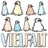 Bunte Schneemänner Winter Vielfalt