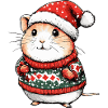 Noël de Noël pour hamster