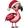 Flamingo Christmas Xmas